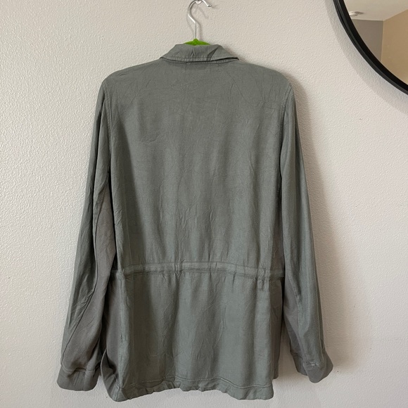 Splendid Soleil Soft Rayon Linen Blend Olive Green Jacket Size XL MRSP $178 NWT - Picture 7 of 7